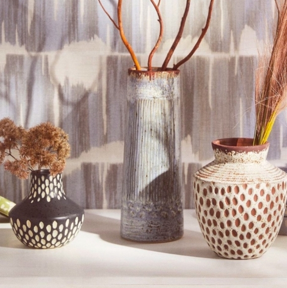Anthropologie Julieta vase - navy/ivory
